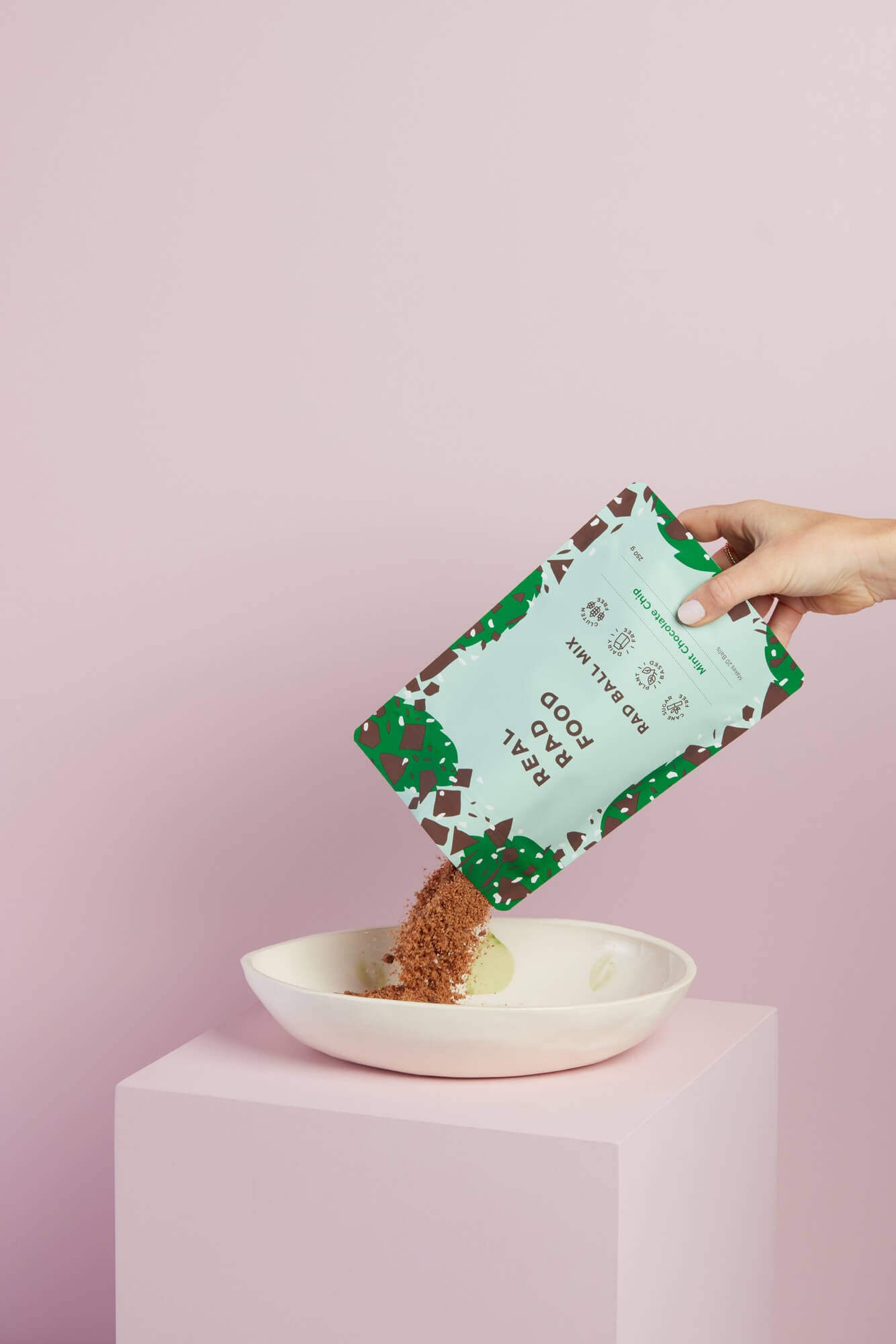 mixing ball mix - chocolate chip