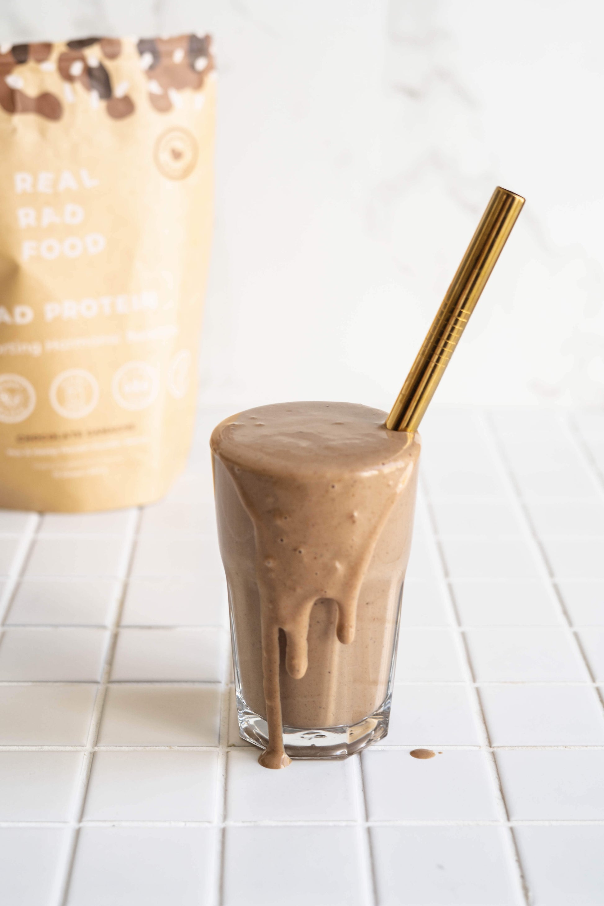 creamy chocolate plant-based protein drink